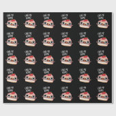 Cake Me Home Funny Food Pun Dark BG Cadeaupapier (Vlak)