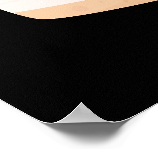 Cake Me Home Grappig Eten Pun Donker BG Poster (Hoek)