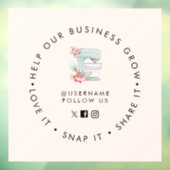 Cake mixer Bakery Social media volgen Raamsticker (Vel 3)