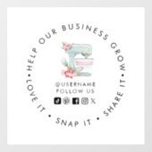 Cake mixer Bakery Social media volgen Window Cling Raamsticker (Vel)