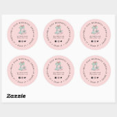  Cake mixer Bakery Sociale media volgen Ronde Sticker (Vel)