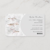 Cake Mixer Bakkerij Bloemen Marmer Grijs Visitekaa Visitekaartje (Achterkant)