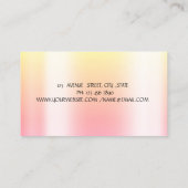 Cake Mixer Bloemen Glitter Druppelt Zwart Visitekaartje (Achterkant)