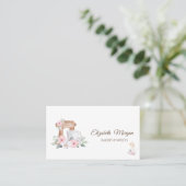 Cake Mixer, Garde, Deegroller Bloemen Visitekaartje (Staand voorkant)