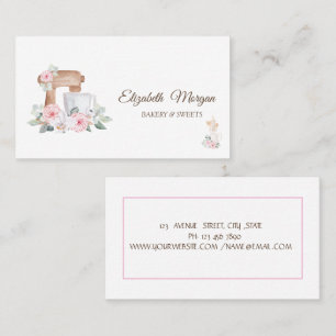 Cake Mixer, Garde, Deegroller Bloemen Visitekaartje