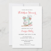 Cake mixer Keuken Bruidsdouche Uitnodiging (Voorkant)