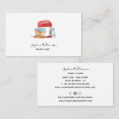 Cake Mixer Modern Waterverf Bakery Visitekaartje (Voorkant / Achterkant)