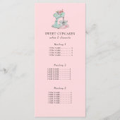 Cake Mixer Roze Bakery Menu (Voorkant)