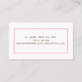 Cake Mixer, Whisk, Rolling Pin Bakery Flowers Visitekaartje (Achterkant)