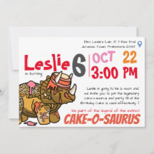Cake-o-Saurus Verjaardag Extravaganza