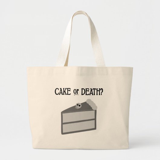 Cake of Death? Grote Tote Bag (Voorkant)