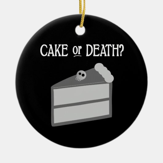 Cake of Death? Keramisch Ornament (Voorkant)