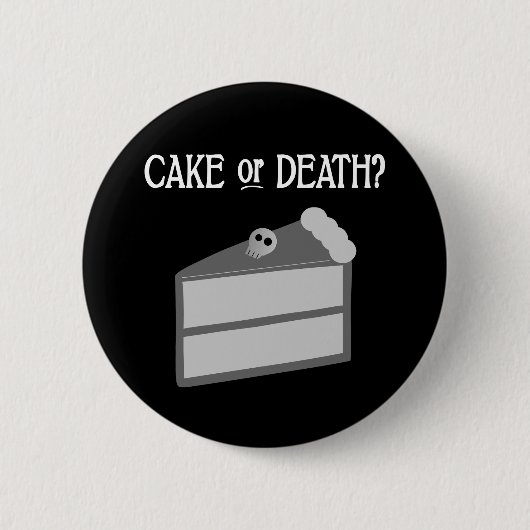 Cake of Death? Ronde Button 5,7 Cm (Voorkant)