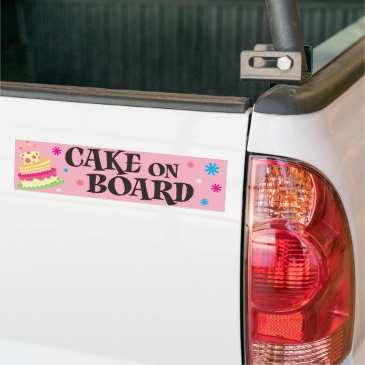 Cake on board bumpersticker (Op Truck)