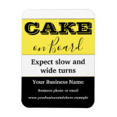 Cake on board Car Magnet Magneet (Verticaal)
