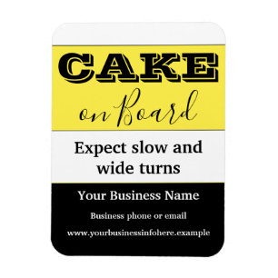 Cake on board Car Magnet Magneet