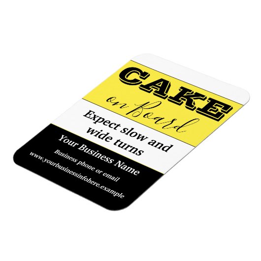 Cake on board Car Magnet Magneet (Linkerzijde)