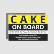 Cake on Board Car Magnet - Versie 2
