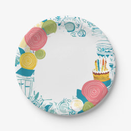 cake papieren bordje