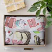 Cake Patisserie Pastry Cupcake Petit. Vier Tissuepapier (Geschenk)
