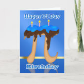 Cake Pi Dag 3.14 maart 14e verjaardag Kaart (Voorkant)