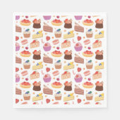 Cake Pies Cupcakes Deserts Galore Servet (Voorkant)