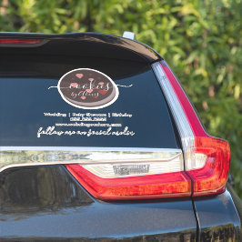 Cake Pop Koekjes Logo Bakkerij Zakelijke Auto Stic Sticker