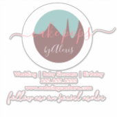 Cake Pop Logo Bakkerij Bedrijfsauto Sticker (Voorkant)