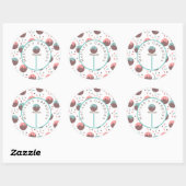 Cake Pop Logo Thuis Bakkerij Sprinkels Ronde Sticker (Vel)