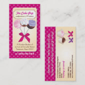 Cake Pop Stippen Visitekaartje (Voorkant / Achterkant)
