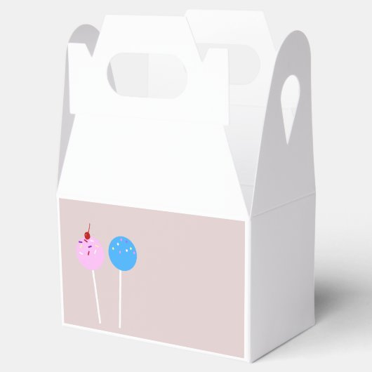 Cake Pop Treat Box Bedankdoosjes (Geopend)