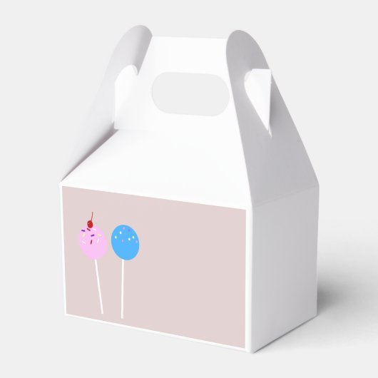 Cake Pop Treat Box Bedankdoosjes (Voorkant Zijde)