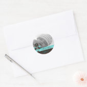 Cake Poppen Baby Boy Sticker Blauw Bruin Snoep (Envelop)