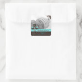 Cake Poppen Baby Boy Sticker Blauw Bruin Snoep 2 (Tas)