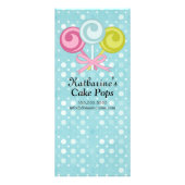 Cake Poppen Bakkerij Aangepaste promotie prijslijs Reclamekaart (Achterkant)