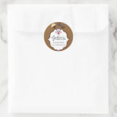 Cake Poppen Bakkerij Box Seal Ronde Sticker (Tas)