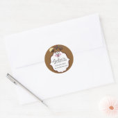 Cake Poppen Bakkerij Box Seal Ronde Sticker (Envelop)