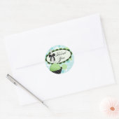 Cake Poppen Bakkerij Dank u Box Seal Ronde Sticker (Envelop)