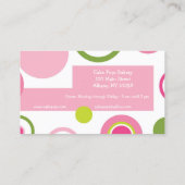 Cake Poppen Bakkerij Polka Dot Visitekaartje (Achterkant)