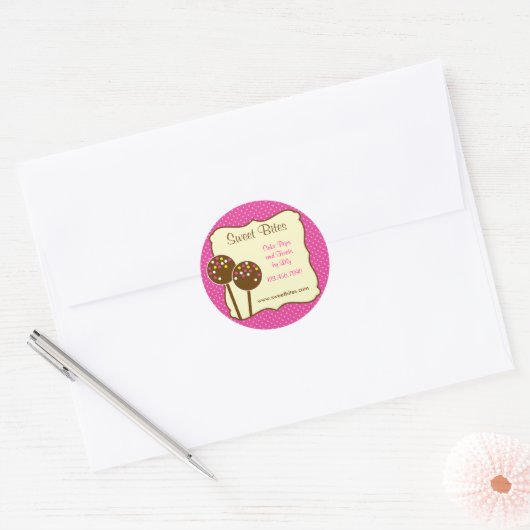 Cake Poppen Bakkerij Sticker (Envelop)
