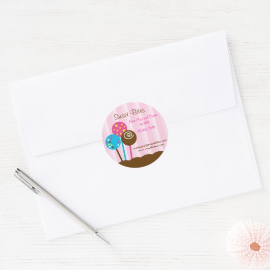 Cake Poppen Bakkerij Sticker (Envelop)