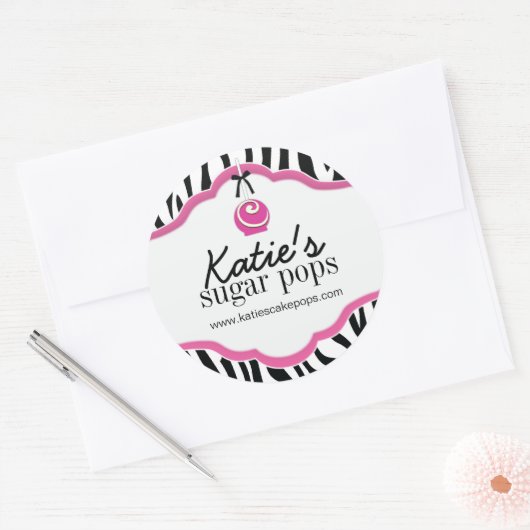 Cake Poppen Bakkerij Verpakking Stickers (Envelop)