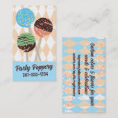 Cake poppen bruiloft evenement bakken bakkerij bla visitekaartje (Voorkant / Achterkant)