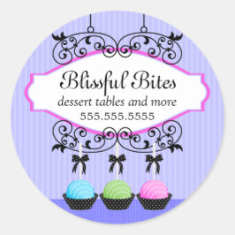Cake Poppen Desserts Bakkerij Ronde Sticker