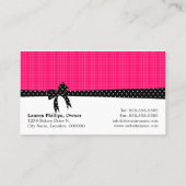 Cake Poppen Fuchsia Visitekaartje (Achterkant)