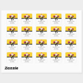Cake Poppen Gele Stickers (Vel)