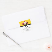 Cake Poppen Gele Stickers (Envelop)