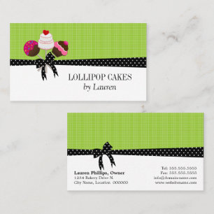 Cake Poppen Green Visitekaartje