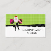 Cake Poppen Green Visitekaartje (Voorkant)
