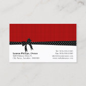 Cake Poppen Red Visitekaartje (Achterkant)